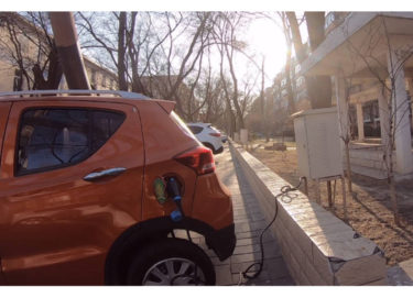 Carga de coches eléctricos en China　